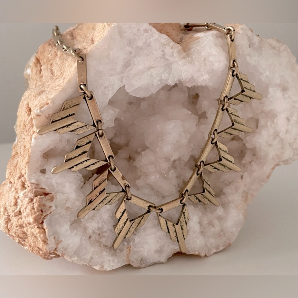 Muted gold necklace